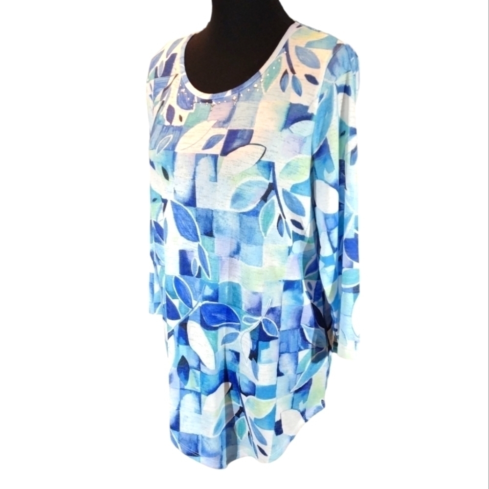 ALFRED Dunner Asemetrucal Jersey Top